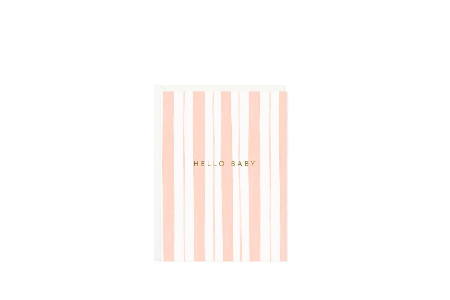 Baby Stripes Pink Mini Card