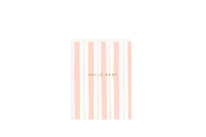 Baby Stripes Pink Mini Card