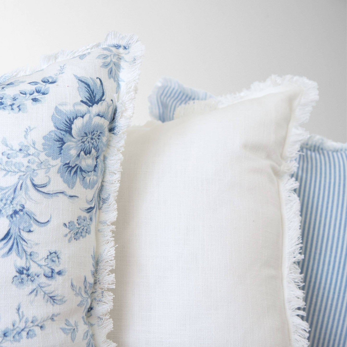 Emma Frayed Edge Pillow
