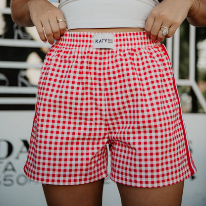 Red Plaid Boxer Short