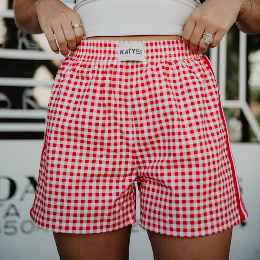 Red Plaid Boxer Short