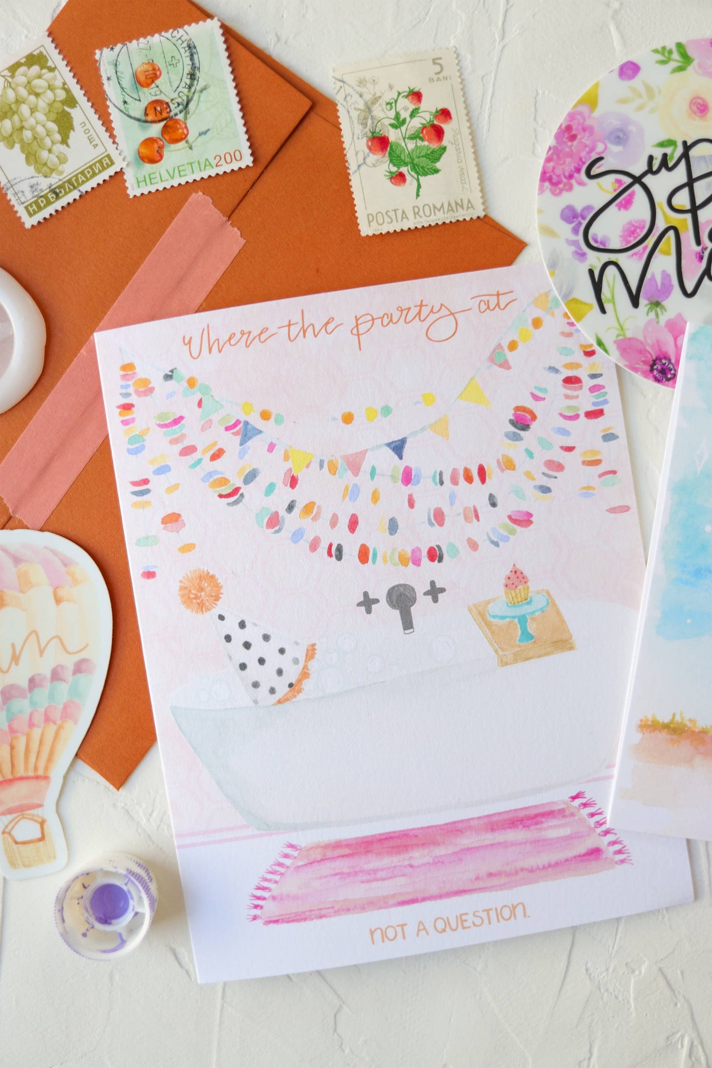 Introvert bubble bath birthday cart