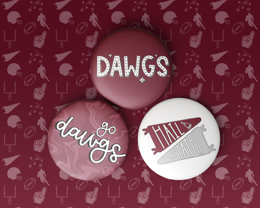 Mississippi State Game Day Buttons | Game Day Pins