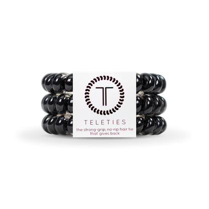 Spiral Hair Coils | Large | Jet Black Hair Ties