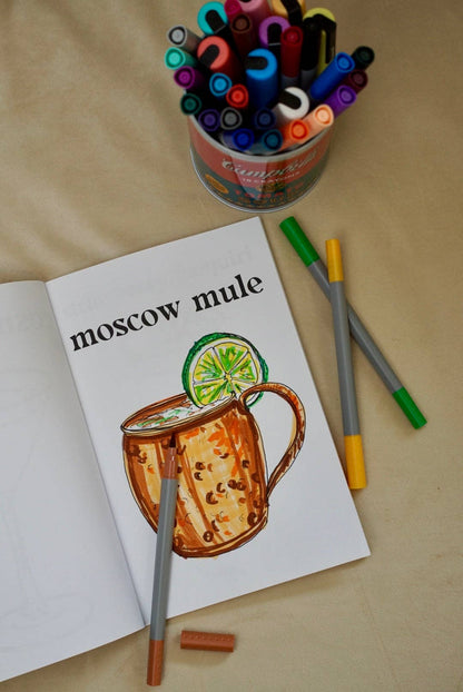 But first, cocktails: A Coloring Book of Mostly Classic Cocktails