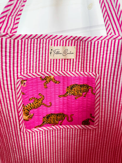 Pink Tiger Tote Bag