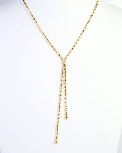 Dalary Chain Lariat Chain Necklace WP Gold