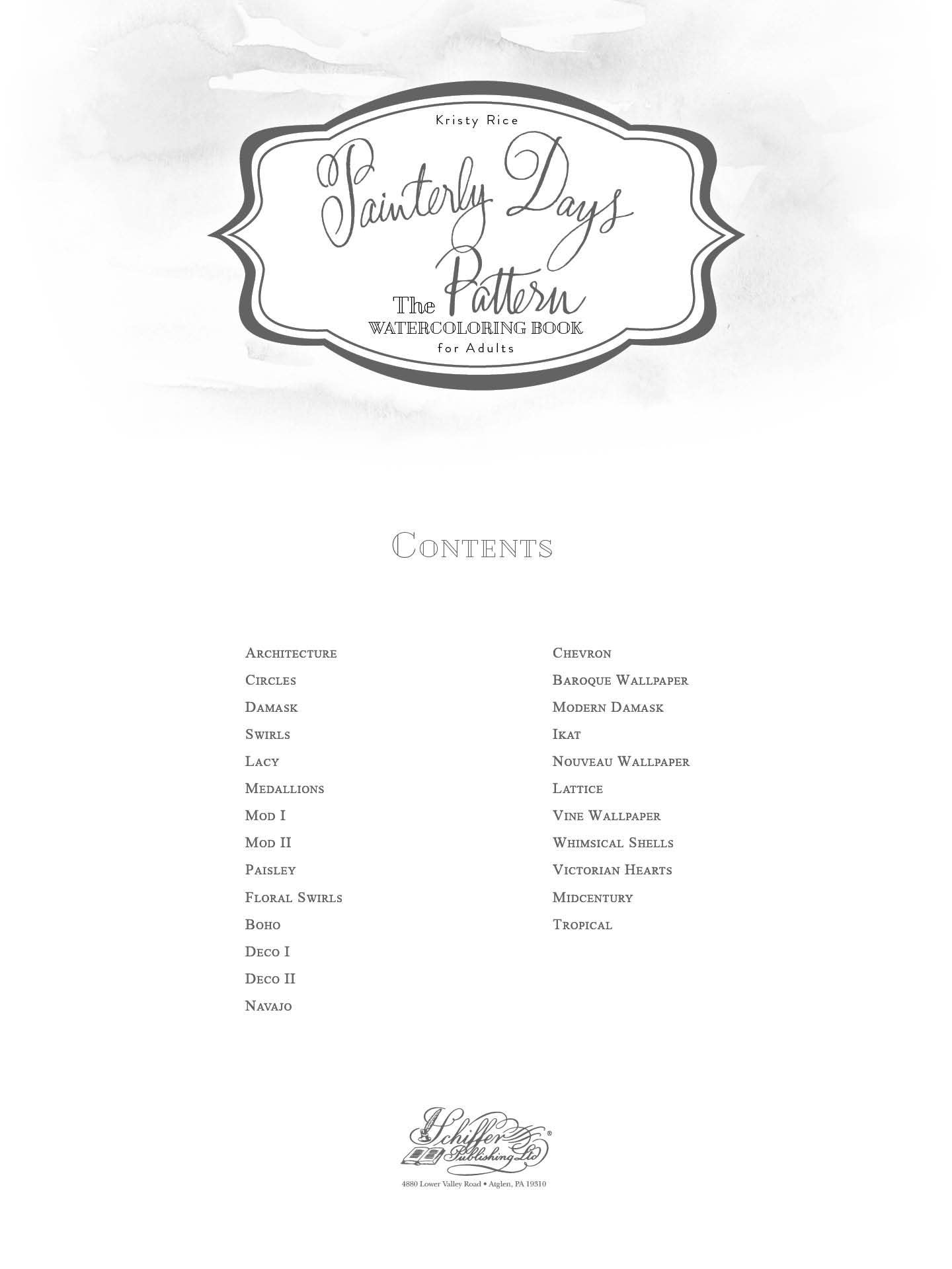 Painterly Days: The Pattern Watercoloring Book