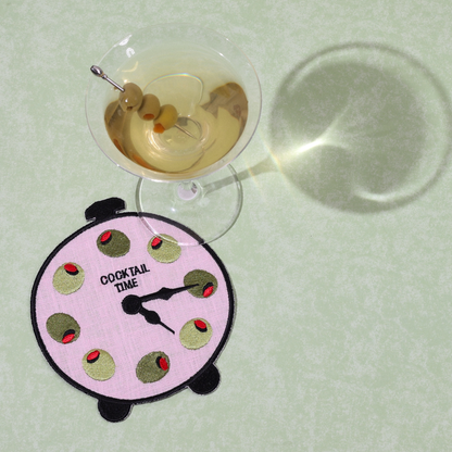 Cocktail Time Linen Cocktail Napkins