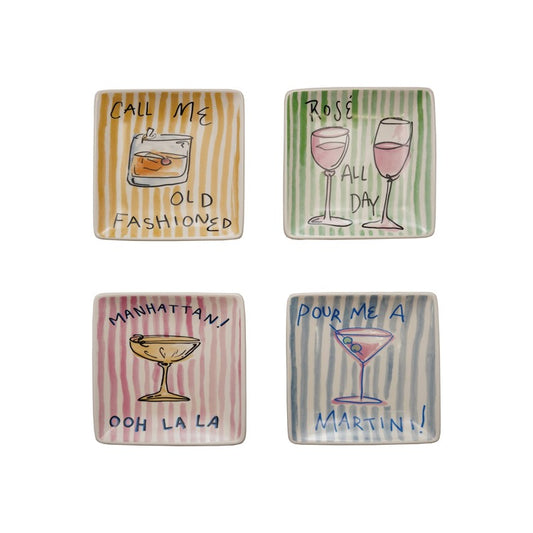 5" Cocktail Stoneware Plates