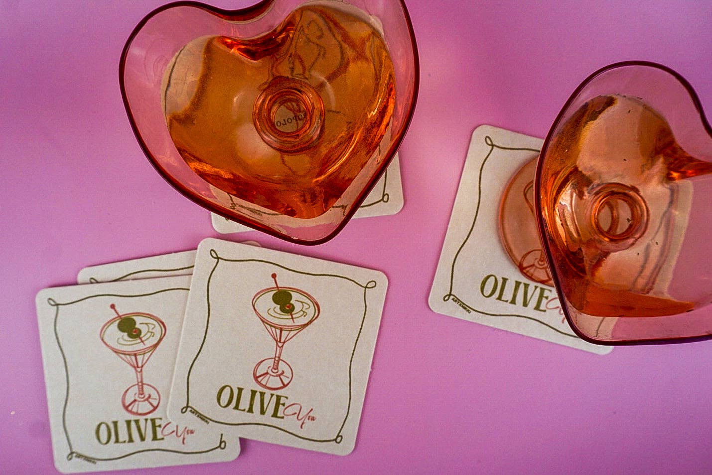 Dirty Martini Coaster Set of 4
