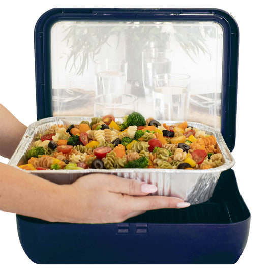 Classic Set - Foil Pan Carrier w/ Serving Spoon - Navy Blue
