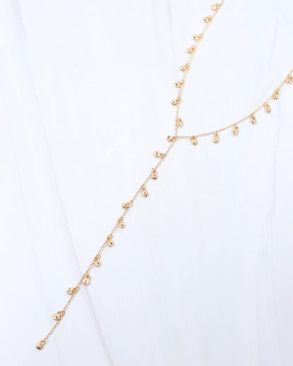 Briar Dangle Long Y Necklace Gold