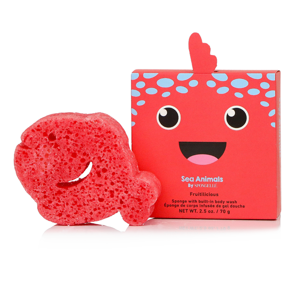 Fiona Fish Sea Animals Sponge |  Coastal Toys | Nautical