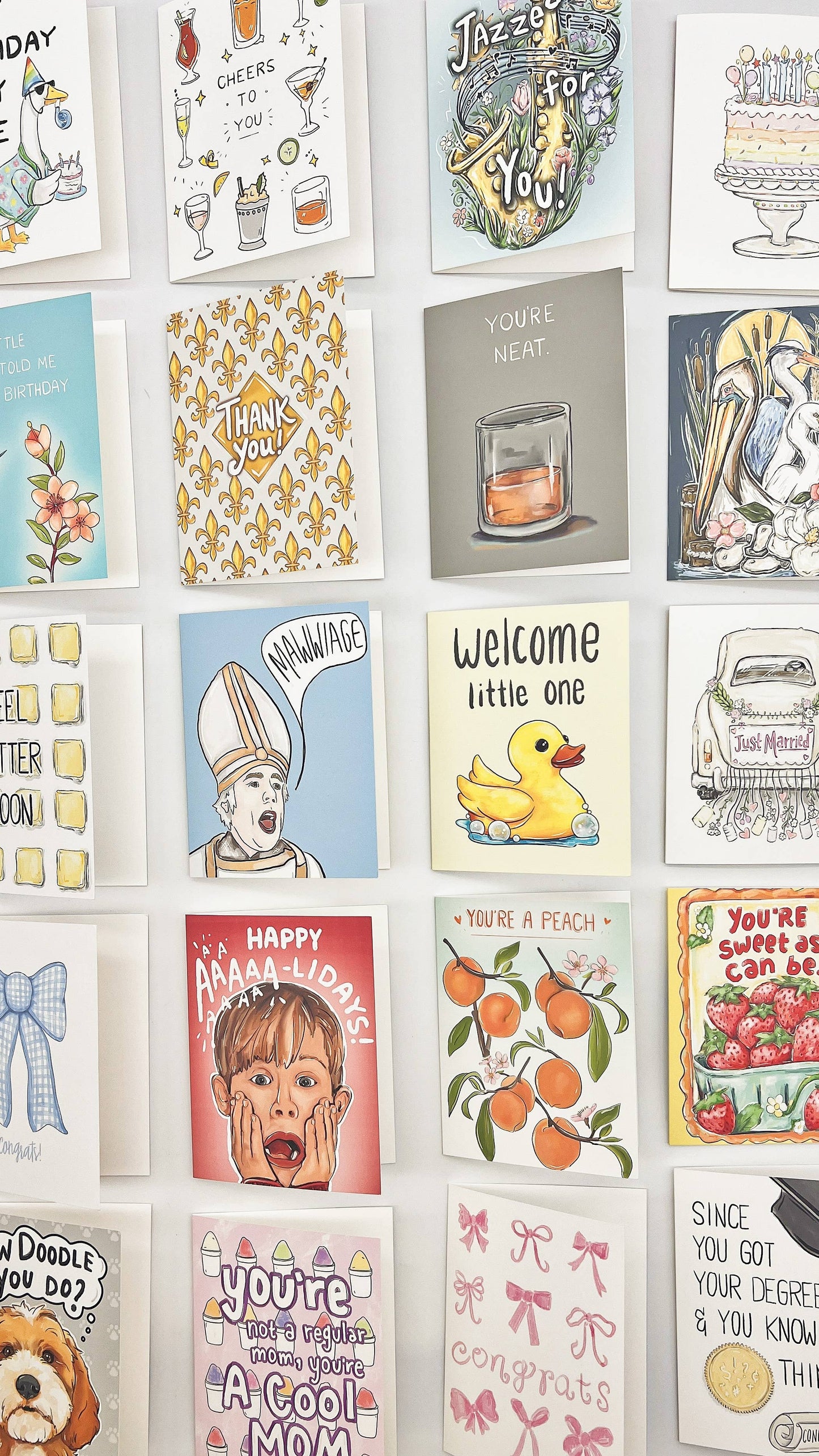 New Baby Boy Gingham Greeting Card