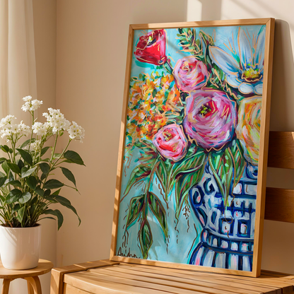 Fancy Floral Art Print