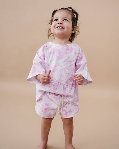 Shorts Set | Pink Camo