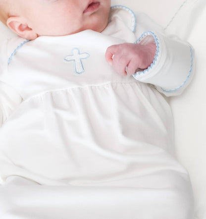 Blue Cross (Baptism/Christian) Infant Gown
