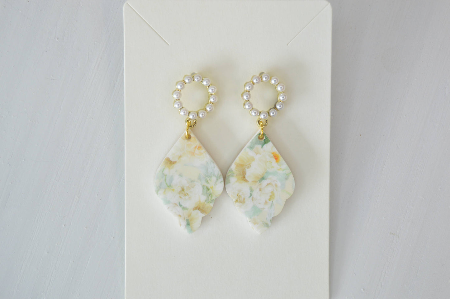 Acrylic Floral Earrings