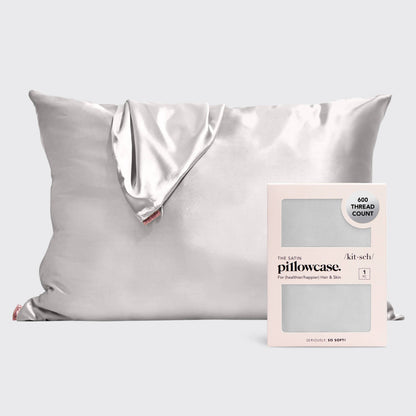 Satin Pillowcase Standard - Silver