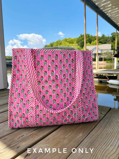 Pink Tiger Tote Bag