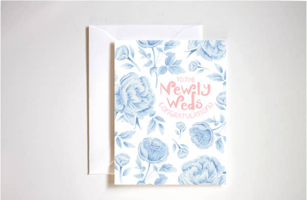Congratulations to the newlyweds Greeting Card
