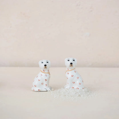Ceramic Dog Salt & Pepper Shaker Set