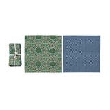 S/4 Cotton Napkins- Block Print