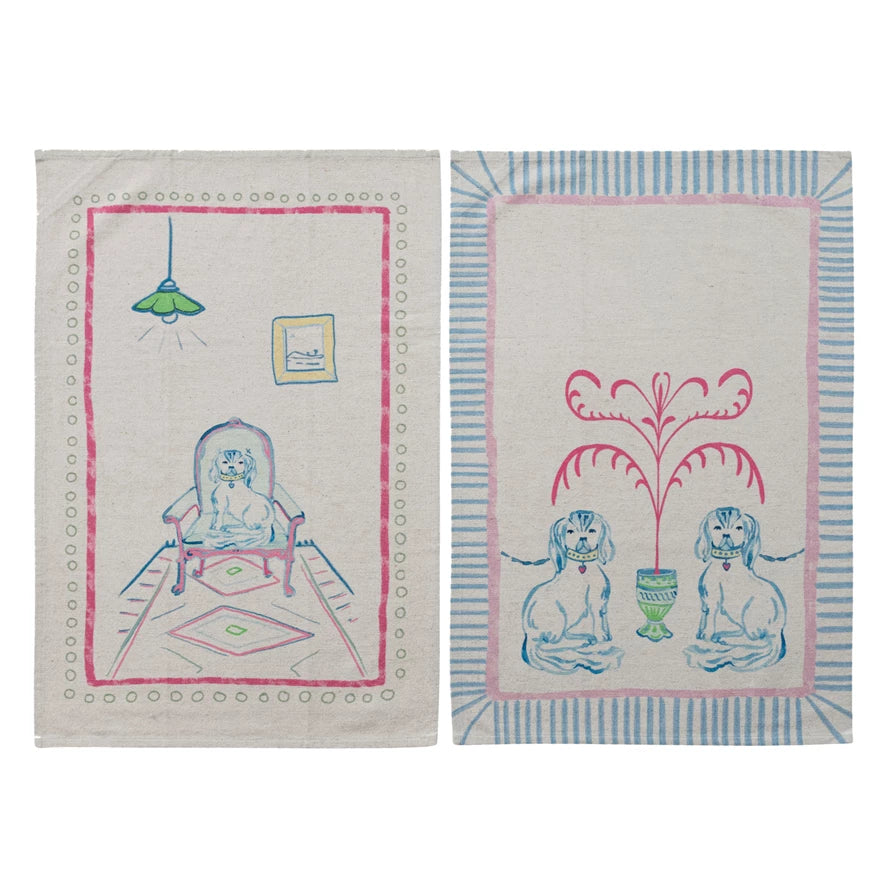 Staffordshire Dog Tea Towel