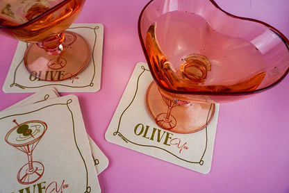 Dirty Martini Coaster Set of 4