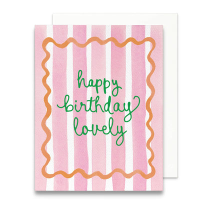 Happy Birthday Lovely Greeting Card | Birthday Card for Her