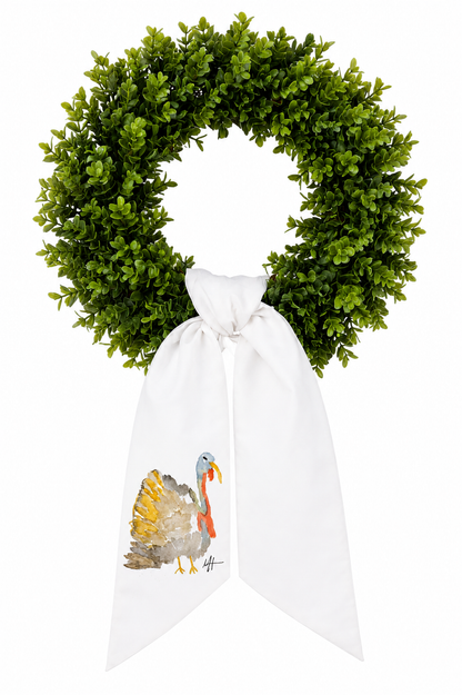 Autumn Turkey Wreath Sash