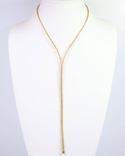Dakota Magnetic Cord Necklace Gold