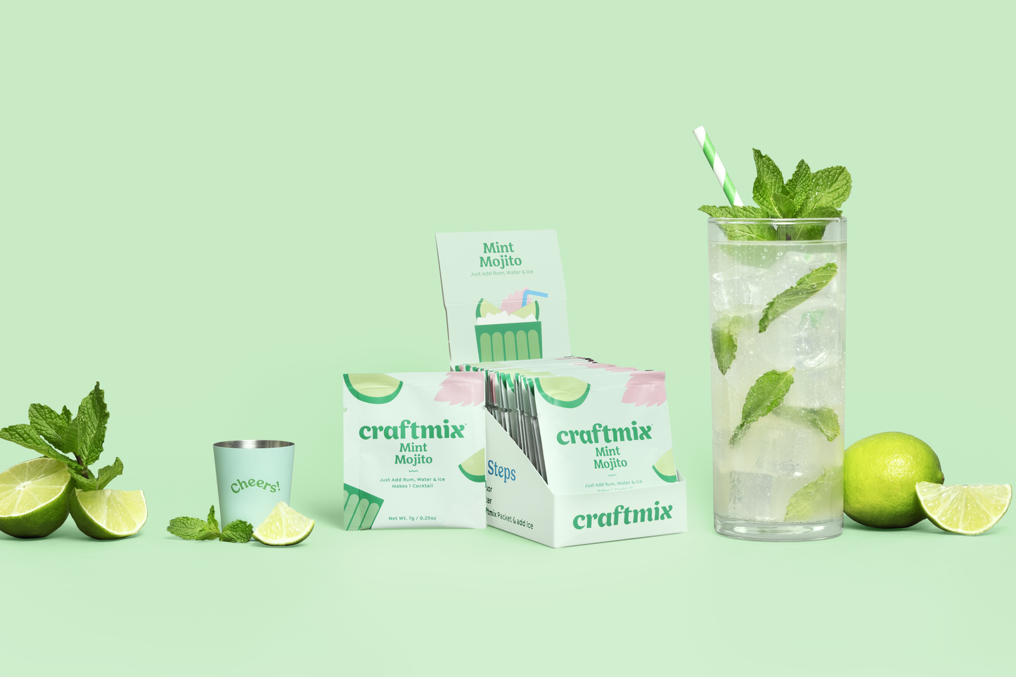 Mint Mojito Cocktail / Mocktail Mixer- Single