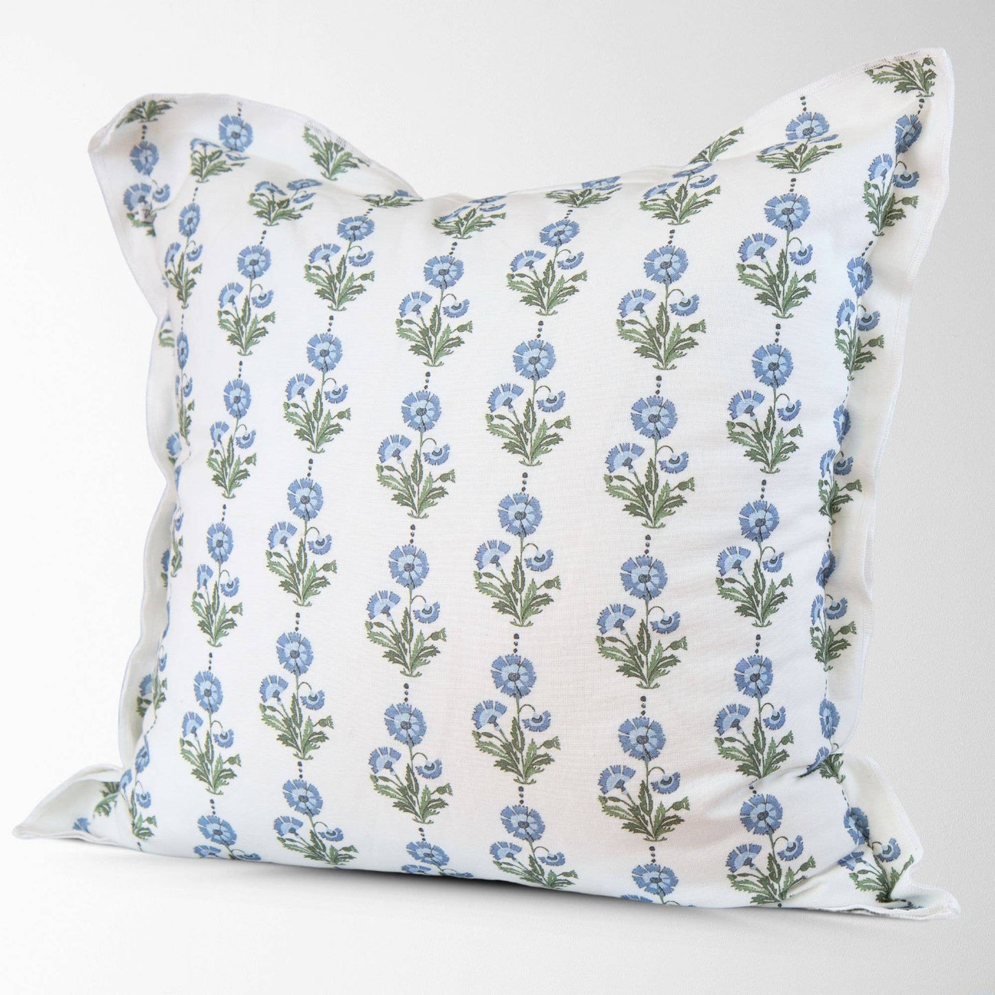 Amalthea Blue Linen Square Pillow