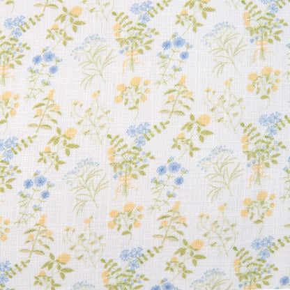 Violet Hand-Drawn Floral Pillow