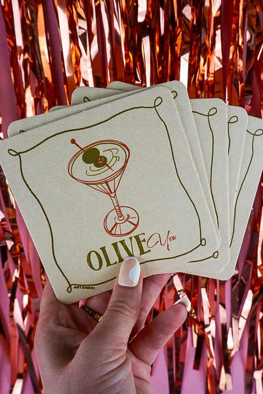 Dirty Martini Coaster Set of 4