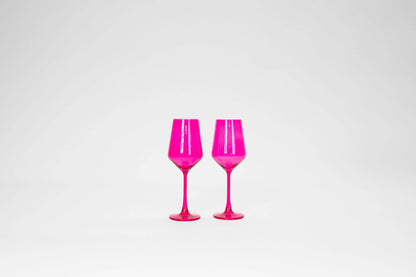 Hot Hot Pink -  Wine Glass