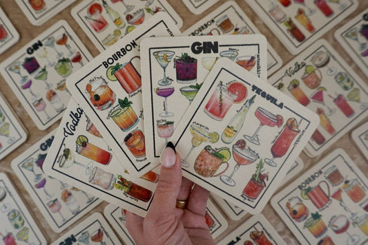 Classic Cocktail Coasters- Set of 4