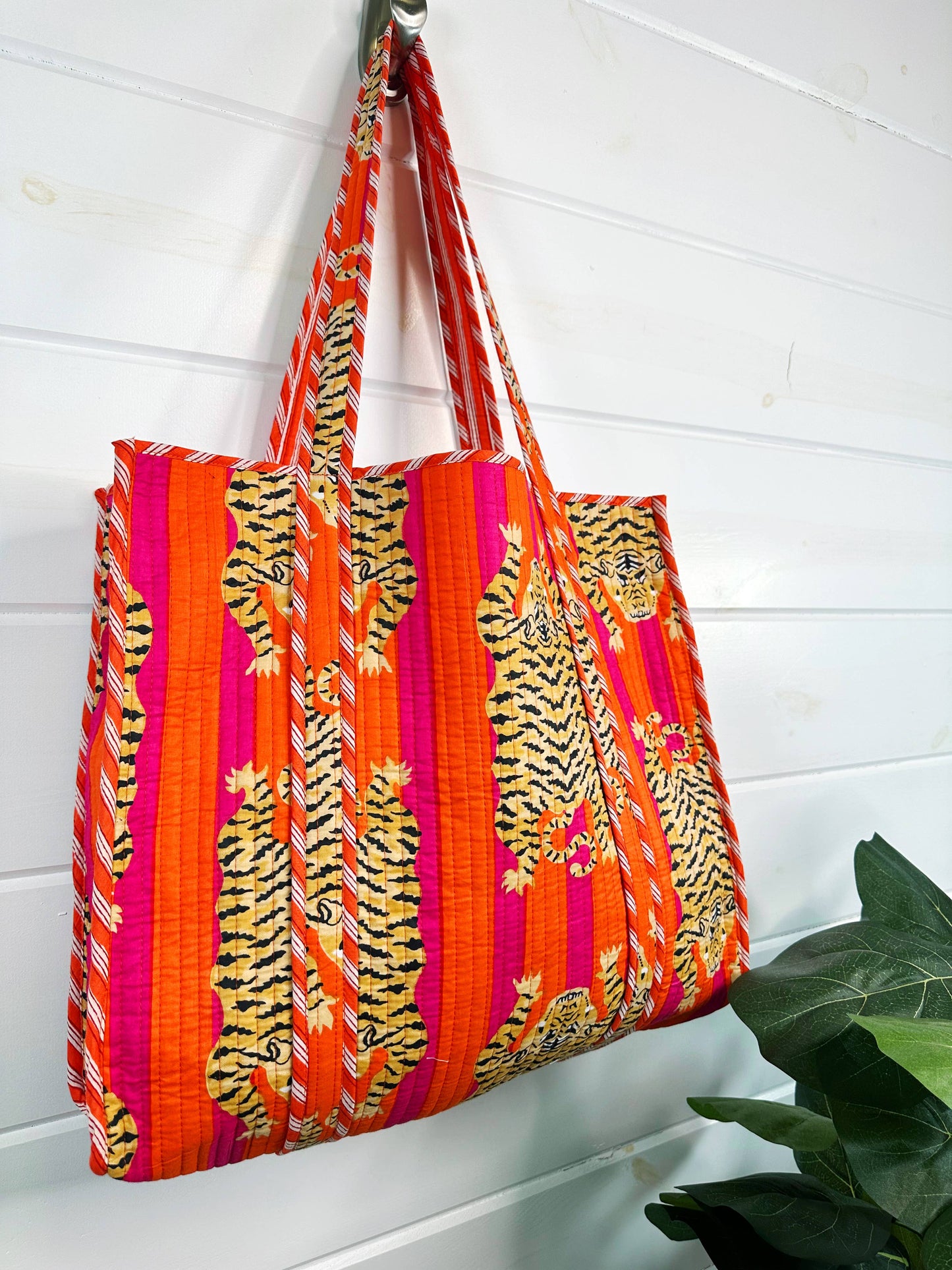 Orange Tiger Tote