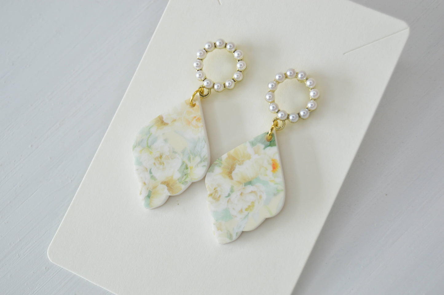 Acrylic Floral Earrings