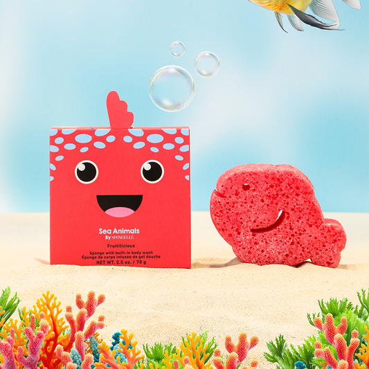 Fiona Fish Sea Animals Sponge |  Coastal Toys | Nautical