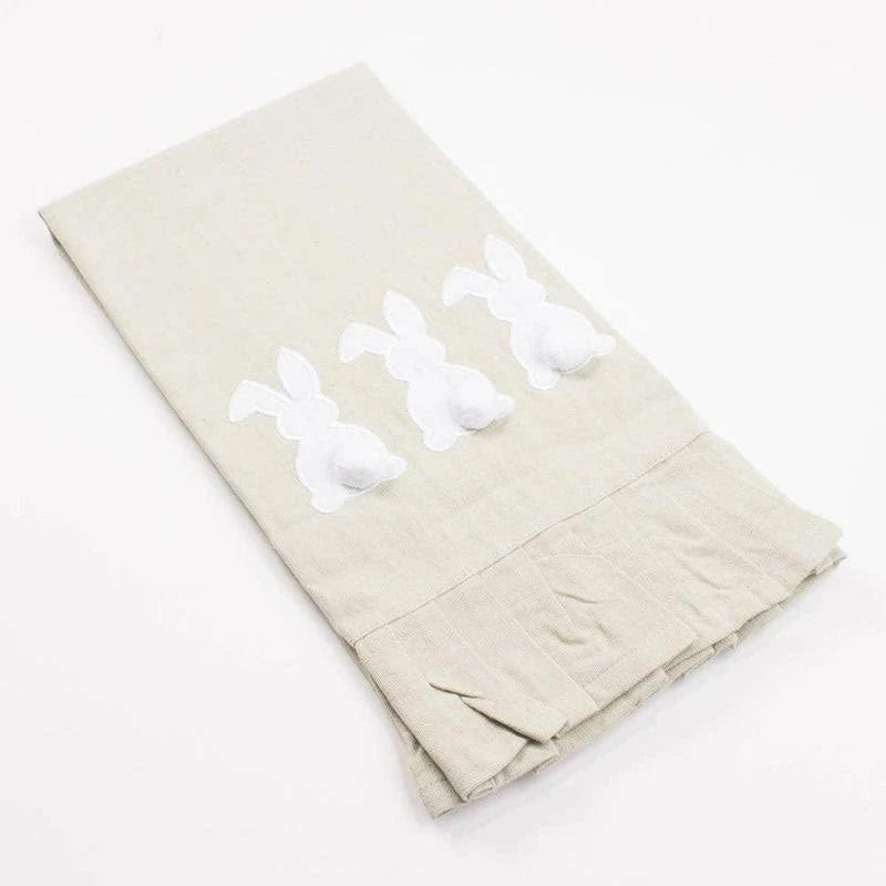 Bunny Ruffle Hand Towel