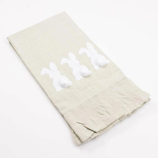 Bunny Ruffle Hand Towel