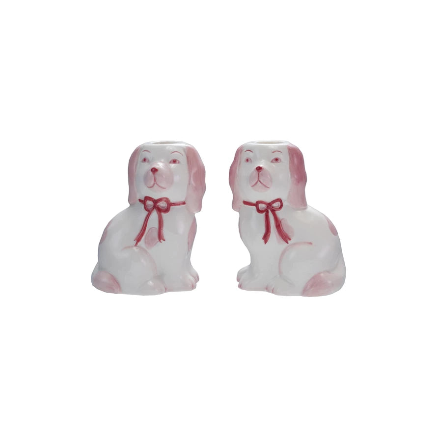 Staffordshire Dog Taper Holder